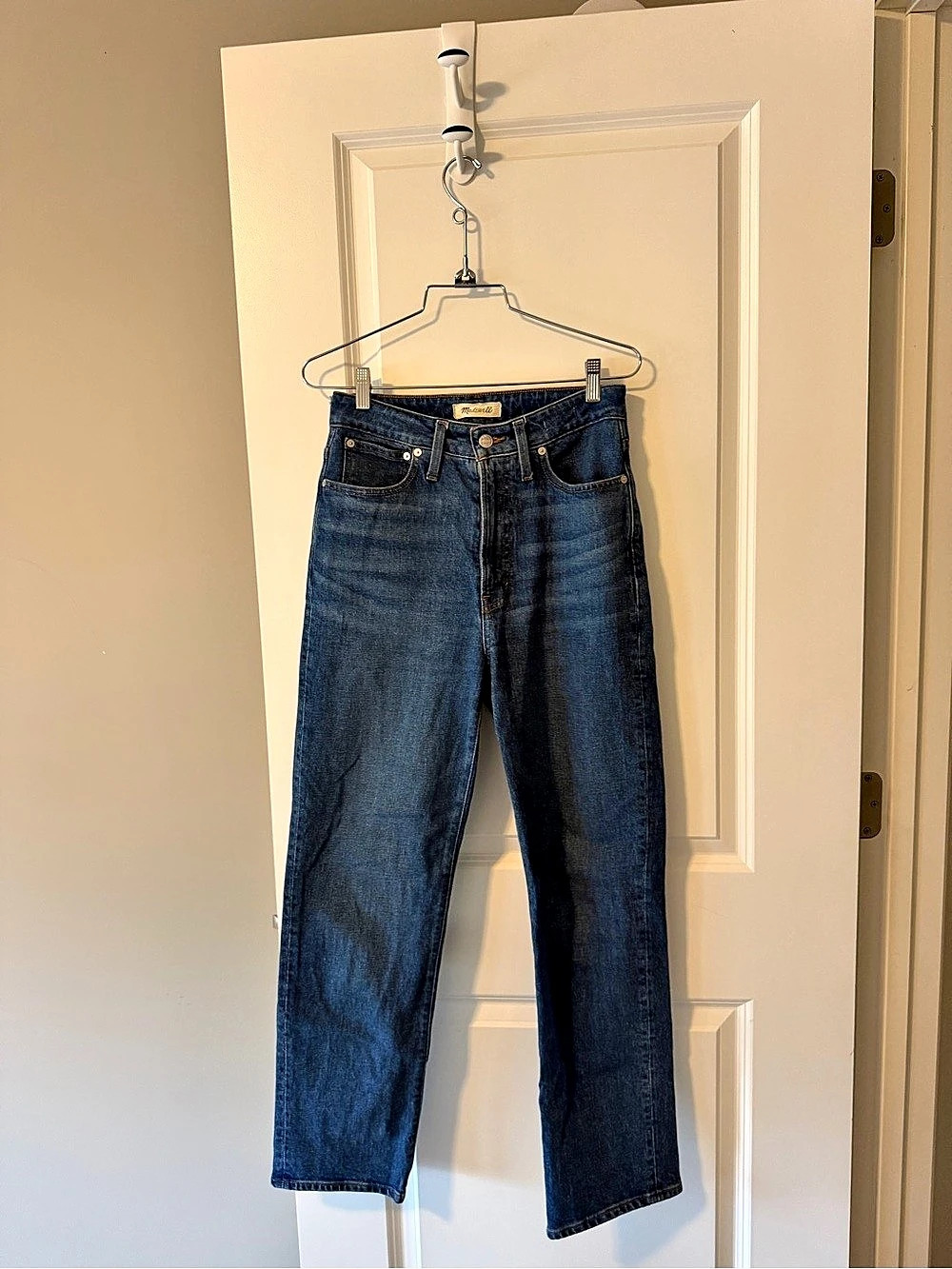Madewell Curvy Vintage Perfect Straight Jeans in Blue Waist 27
